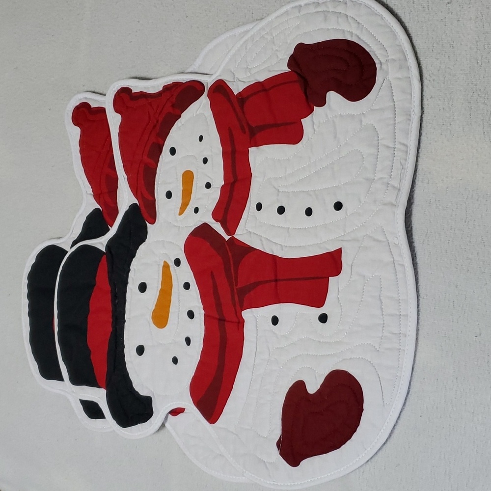 St Nicholas snowmen placemats